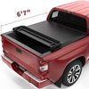 OEDRO? 6.6ft Soft Quad Fold Tonneau Cover for 2014-2021 Toyota Tundra (Incl. Utility Track Bracket Kit)