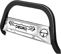OEDRO? Bull Bar for 2019-2022 Ford Ranger,  Off-Road Push Bumper w/Silver Skid Plate & Light Mount