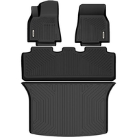 OEDRO? Floor Mats & Cargo Liner Set for 2020-2021 Tesla Model Y,  Black TPE All-Weather Guard Full Set Floor Liners