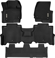 OEDRO? Floor Mats 3 Row Liner Set for 2018-2021 Ford Expedition/Expedition Max with 2nd Row Bench Seat Full Set Liners