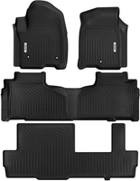 OEDRO? Floor Mats 3 Row Liner Set for 2021 2022 Chevrolet Suburban/GMC Yukon XL with 2nd Row Bench Seats