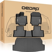 OEDRO? Floor Mats and Cargo Liner Set for 2019-2021 Toyota RAV4 (No Hybrid Models),  All-Weather Guard Full Set Liners