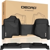 OEDRO? Floor Mats for 2007-2013 Silverado/Sierra 1500 2007-2014 Silverado/Sierra 2500/3500 HD,  Unique Black TPE All-Weather Guard Full Set Liners