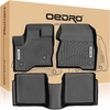 OEDRO? Floor Mats for 2009-2019 Ford Flex,  Black TPE All-Weather Guard Full Set Liners