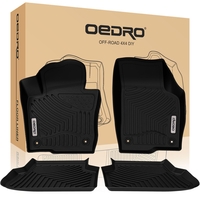 OEDRO? Floor Mats for 2011-2018 Volkswagen Jetta Sedan,  Unique Black TPE All-Weather Guard Full Set Liners