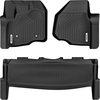 OEDRO? Floor Mats for 2012-2016 Ford F-250/F-350/F-450 SuperCrew/Crew Cab,  Black TPE All-Weather Guard Liner Set