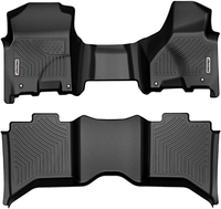OEDRO? Floor Mats For 2012-2018 Dodge Ram 1500/2500/3500 Crew Cab,  2019-2022 Ram 1500 Classic Crew Cab,  Full Set(Over-Hump Front & 2nd Seat)