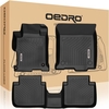 OEDRO? Floor Mats for 2013-2017 Honda Accord Sedan,  Black TPE All Weather Guard Liners Set