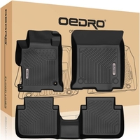 OEDRO? Floor Mats for 2013-2017 Honda Accord Sedan,  Black TPE All Weather Guard Liners Set