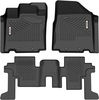 OEDRO? Floor Mats for 2013-2020 Nissan Pathfinder,  Black TPE All Weather Custom Full Liner Set