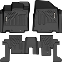 OEDRO? Floor Mats for 2013-2020 Nissan Pathfinder,  Black TPE All Weather Custom Full Liner Set