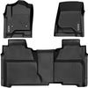OEDRO? Floor Mats for 2014-2018 Chevy Silverado/GMC Sierra 1500,  2015-2019 Silverado/Sierra 2500/3500 Crew Cab,  Black TPE All Weather Floor Liner Set