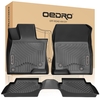 OEDRO? Floor Mats for 2014-2018 Mazda 3 Sedan/Hatchback,  Unique Black TPE All-Weather Guard Full Set Liners
