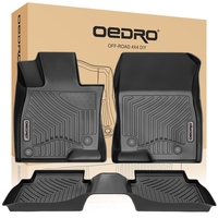 OEDRO? Floor Mats for 2014-2018 Mazda 3 Sedan/Hatchback,  Unique Black TPE All-Weather Guard Full Set Liners