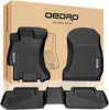 OEDRO? Floor Mats for 2014-2018 Subaru Forester,  Unique Black TPE All-Weather Guard Full Set Liners