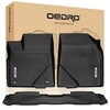 OEDRO? Floor Mats for 2014-2019 Toyota Highlander,  Unique Black TPE All-Weather Guard Full Set Liners