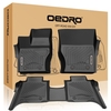 OEDRO? Floor Mats for 2014-2021 Land Rover Range Rover (Long Wheelbase ONLY),  Black TPE All-Weather Floor Liner Set