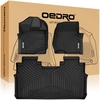 OEDRO? Floor Mats for 2015-2021 Ford F150 Super Crew Cab,  TPE All-Weather Guard Full Set Floor Liner