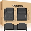 OEDRO? Floor Mats for 2015-2022 Chevy Colorado Crew Cab / GMC Canyon Crew Cab,  All-Weather Guard Full Set Liners