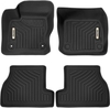 OEDRO? Floor Mats for 2016 2017 2018 Ford Focus,  Black TPE All-Weather Guard 2 Row Liner Set