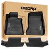 OEDRO? Floor Mats for 2016-2020 Chevrolet Camaro,  Unique Black TPE All-Weather Guard Full Set Liners