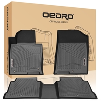 OEDRO? Floor Mats for 2016-2020 KIA Optima/2015-2019 Hyundai Sonata,  Unique Black TPE All-Weather Floor Liners