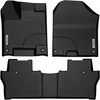 OEDRO? Floor Mats for 2016-2021 Honda Pilot,  Unique Black TPE All-Weather Guard Front,  Rear,  Full Set Liners