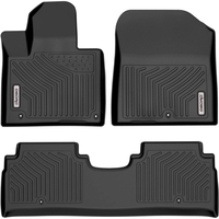 OEDRO? Floor Mats for 2016-2021 Kia Sorento,  Unique Black TPE All-Weather Guard Floor Liner Set