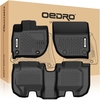 OEDRO? Floor Mats for 2016-2022 Honda HRV HR-V,  Black TPE All-Weather Guard Full Liner Set