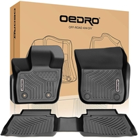 OEDRO? Floor Mats for 2017-2020 Ford Fusion/ Lincoln MKZ All Models,  Black TPE All-Weather Guard Full Liner Set