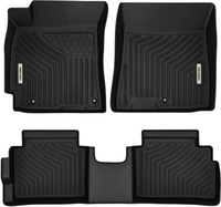 OEDRO? Floor Mats for 2017-2020 Hyundai Elantra,  TPE Custom 1st & 2nd Row Black Floor Liners
