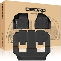 OEDRO? Floor Mats for 2017-2021 Chrysler Pacifica (No Hybrid Models),  Unique Black TPE All-Weather Full Set Liners