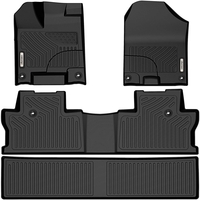 OEDRO? Floor Mats for 2017-2021 Honda Ridgeline Crew Cab,  All-Weather Guard 3 Row Liner Set