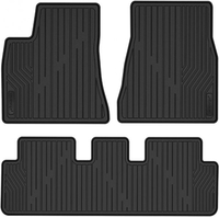 OEDRO? Floor Mats for 2017-2021 Tesla Model 3,  All-Weather Guard 1st and 2nd Row Full Set Liners