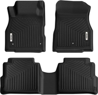 OEDRO? Floor Mats for 2018-2021 Nissan Kicks,  Front & 2nd Seat Black TPE All-Weather Guard Floor Liner Set