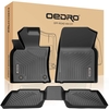 OEDRO? Floor Mats for 2018-2021 Toyota Camry Standard Models,  Unique Black TPE All-Weather Guard Full Set Liners