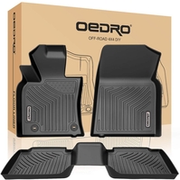 OEDRO? Floor Mats for 2018-2021 Toyota Camry Standard Models,  Unique Black TPE All-Weather Guard Full Set Liners