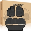 OEDRO? Floor Mats for 2018-2022 Honda Odyssey,  Unique Black TPE All-Weather Guard Full Set Liners