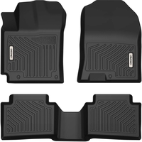 OEDRO? Floor Mats for 2018-2022 Hyundai Kona,  Unique Black TPE All-Weather Full Set Liners