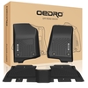 OEDRO? Floor Mats for 2018-2022 Jeep Wrangler JL Unlimited 4-Door,  Unique Black TPE All-Weather Floor Liners