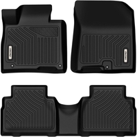 OEDRO? Floor Mats for 2019-2021 Hyundai Santa Fe 5 Passenger Models,  Black TPE All-Weather Guard Liner Set