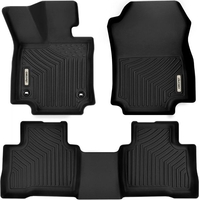 OEDRO? Floor Mats for 2019-2021 Toyota RAV4 Hybrid Only,  Unique Black TPE All-Weather Guard Full Set Liners