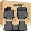 OEDRO? Floor Mats for 2019-2021 Toyota RAV4,  Unique Black TPE All-Weather Guard Full Set Liners