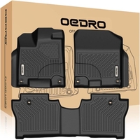 OEDRO? Floor Mats for 2019-2022 Honda Passport,  Black TPE All-Weather Guard Custom Fit Liner Set
