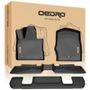 OEDRO? Floor Mats for 2020-2022 Ford Explorer 6 Passenger,  Black TPE All-Weather Guard Full Set Liners