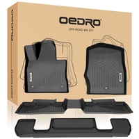 OEDRO? Floor Mats for 2020-2022 Ford Explorer 6 Passenger,  Black TPE All-Weather Guard Full Set Liners