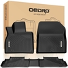 OEDRO? Floor Mats for 2020-2022 Kia Telluride,  Unique Black TPE All-Weather Guard Full Set Liners