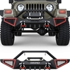 OEDRO? Front Bumper for 1987-2006 Jeep Wrangler TJ & YJ,  with 2x D-Rings & Winch Plate