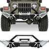 OEDRO? Front Bumper for 1997-2006 Jeep Wrangler TJ LJ,  w/D-Rings & Winch Plate Mounting & Paintable Armor