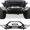 OEDRO? Front Bumper for 2007-2018 Jeep Wrangler JK & Unlimited JKU (2/4 Doors),  w/D-Rings & Winch Plate Mounting